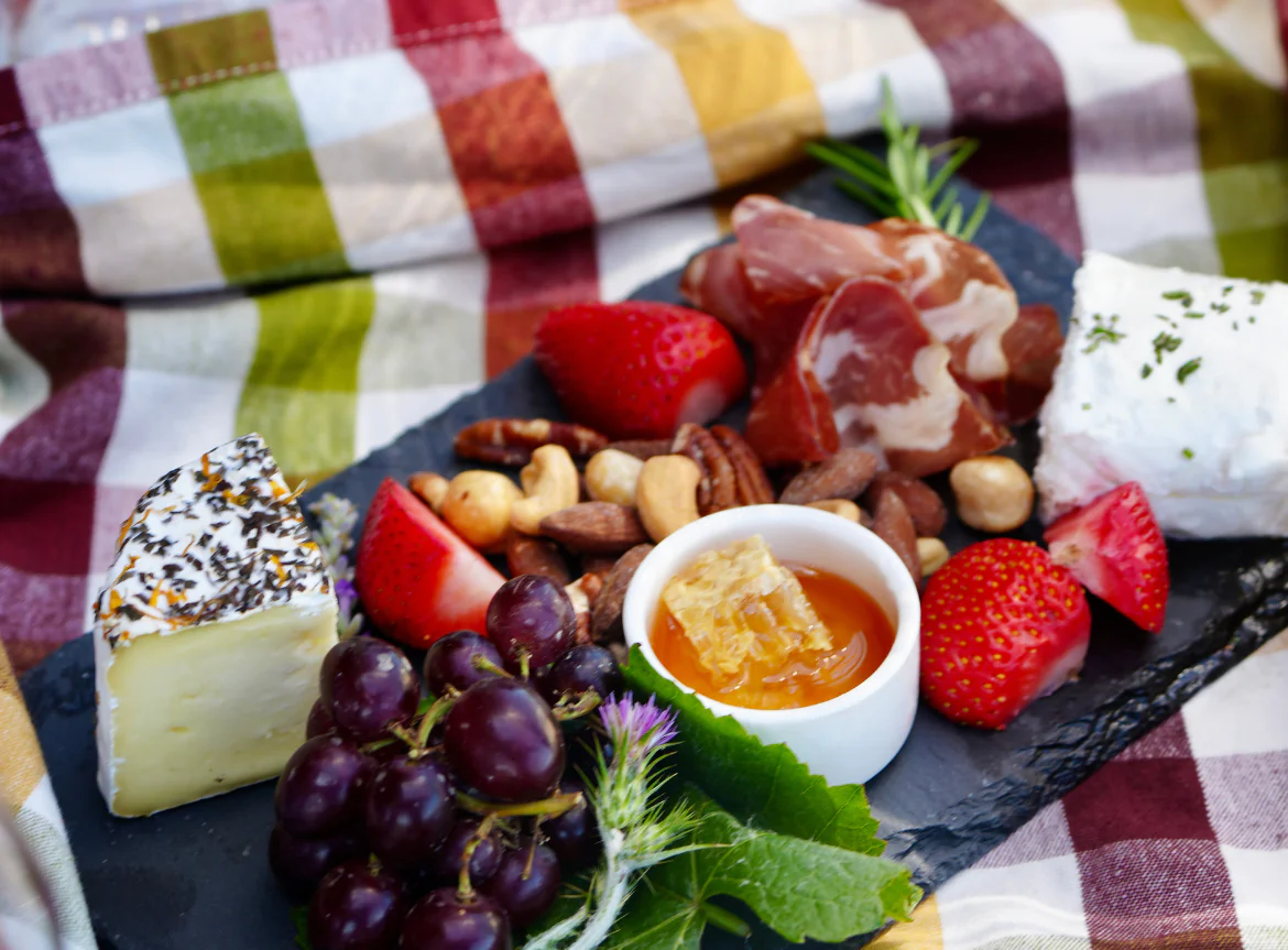 cheese and fruit plate